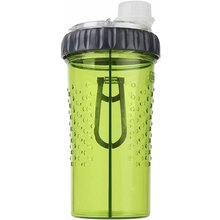 DEXAS Snack-Duo Pet Bottle - dwukomorowa butelka na karmę i wodę, kolor zielony