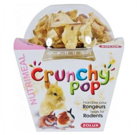 ZOLUX CRUNCHY POP Jabłko - przysmak dla gryzoni i królików 33 g