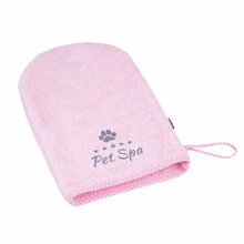 Amiplay - rękawica kąpielowa dla psa, kolor różowy
