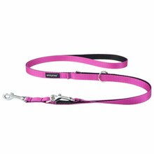 Amiplay - smycz dla psa 6w1, linia Twist, kolor różowy