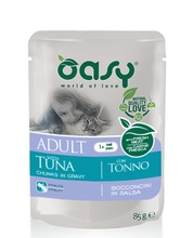 Oasy Lifestage Adult Tuna - kawałki mięsa w sosie, saszetka 85g