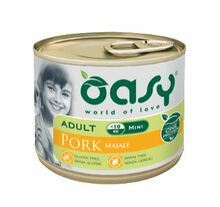 Oasy One Protein, Adult Mini Wieprzowina - monobiałkowa, mokra karma dla psów ras małych, puszka 200g