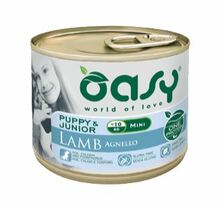 Oasy One Protein, Puppy Mini Jagnięcina - monobiałkowa, mokra karma dla szczeniąt ras małych, puszka 200g