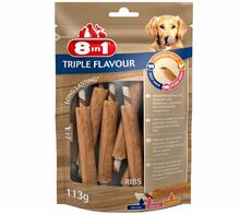8in1 Triple Flavour Ribs - Żeberka z kurczaka, przysmak dla psa, 6szt