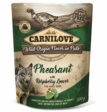 CARNILOVE DOG POUCH PHEASANT&RASPBERRY - Mokra karma dla psa, saszetka 300G