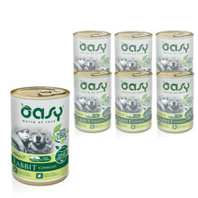 Oasy One Protein Królik 6x400g - Pakiet mokrej karmy dla psa