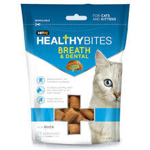 Vetiq Healthy Bites Breath & Dental For Cats & Kitten - Przysmaki dla kotów i kociąt Świeży oddech i zęby, 65g