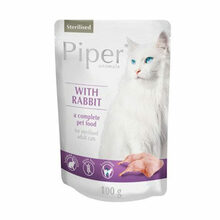 Piper Animals Sterilised z królikiem - Mokra karma dla kotów sterylizowanych, saszetka 100g