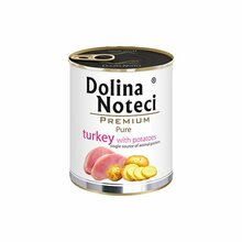 Dolina Noteci Premium Pure bogata w indyka z ziemniakami - Mokra karma dla psa alergika 800 g