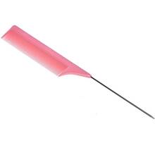 Madan Professional Comb Peine - grzebień ze szpikulcem do tapirowania i robienia przedziałków, 22 cm, kolor różowy