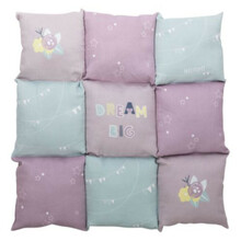 TRIXIE Koc Patchwork JUNIOR w kolorze purpurowo-miętowo-różowym