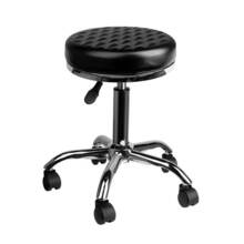 Activeshop - taboret groomerski, model AM-302 Diamond, bez oparcia, czarny