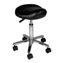 Activeshop - taboret groomerski, model AM-320, bez oparcia, czarny