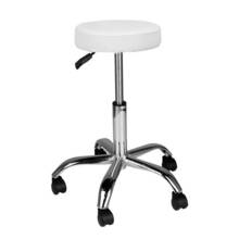 Activeshop - taboret groomerski, model AM-310, bez oparcia, biały
