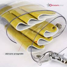 Groomstar Transparent Tool Case - transparentna kabura na nożyczki i akcesoria groomerskie, kolor limonka