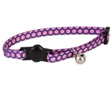 PETMATE RETRO FLOWER PURPLE - Obroża regulowana dla kota