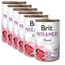 BRIT Pate&Meat Lamb 12x400g PAKIET! mokra karma z jagnięciną dla psa