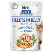 Brit Care Cat Pouch, Kurczak w galaretce - mokra karma dla kota, saszetka 85g