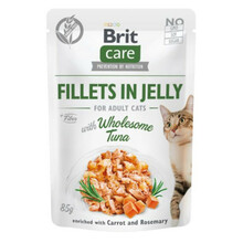 Brit Care Cat Pouch, Tuńczyk w galaretce - mokra karma dla kota, saszetka 85g