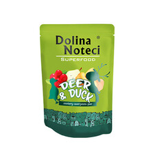 DOLINA NOTECI Superfood Jeleń i kaczka - mokra karma dla psa, 300g