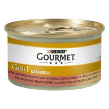 Purina Gourmet Gold CASSEROLE kaczka i indyk - mokra karma dla kota, puszka 85g