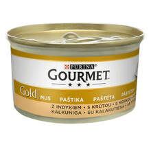 Purina Gourmet Gold Mus z indykiem - karma dla kota, puszka 85g