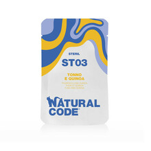 NATURAL CODE ST03 saszetka 70g z tuńczykiem i komosa ryżowa, mokra karma dla kotów sterylizowanych