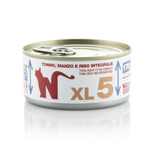 NATURAL CODE XL5 puszka 170g tuńczyk, wołowina i brązowy ryż, mokra karma dla kota