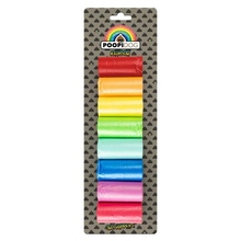 DUVO+ Poopidog Rainbow - Kolorowe worki na odchody 8x15szt
