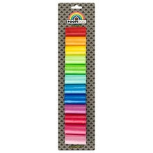 DUVO+ Poopidog Rainbow - Kolorowe worki na odchody 12x15szt