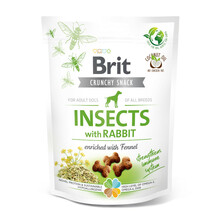 Brit Care Dog Crunchy Cracker Insects - Przekąska bogata w owady i królika, z koprem włoskim, 200g