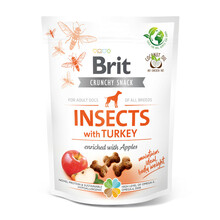 Brit Care Dog Crunchy Cracker Insects - Przekąska bogata w owadyy i indyka, z jabłkami, 200g