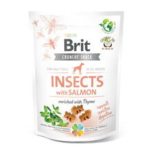 Brit Care Dog Crunchy Cracker Insects - Przekąska bogata w owady i  łososia, z tymiankiem, 200g