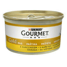 Purina Gourmet Gold Mus z kurczakiem - karma dla kota, puszka 85g