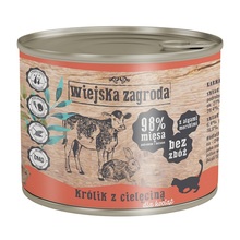 WIEJSKA ZAGRODA Królik z Cielęciną mokra karma dla kociąt, 85g, 200g i 400g