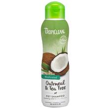 Tropiclean Oatmeal Tea Tree Shampoo - szampon łagodzący swędzącą skórę, łuszczenie oraz łupież, dla psów