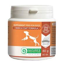 Nature's Protection Skin & Coat Formula - suplement dla psów na zdrową skórę i sierść, 80g (80 tabletek)