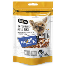 HAU&MIAU Pause snack przysmak dla psa, krążki dentystyczne z rybą 60g