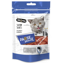 HAU&MIAU Pause snack przysmak dla kota, kawałki łososia 60g