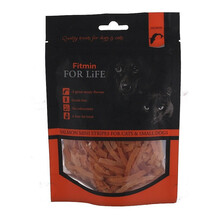 FITMIN FOR LIFE Dog&cat treat salmon mini stripes - przysmak dla psa i kota, 70g