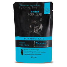 FITMIN For Life Cat Pouch Adult Duck - mokra karma saszetka dla kota 85g