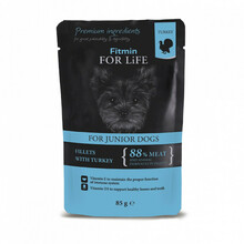 FITMIN FOR LIFE Pouch Puppy turkey in gravy - mokra karma dla szczeniąt, 85g