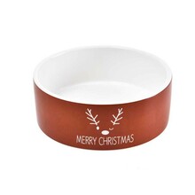BARRY KING Merry Christmas - Miska ceramiczna dla psa, czerwona