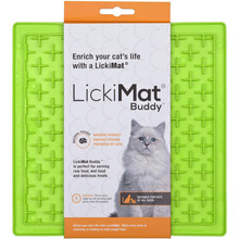 LickiMat Classic Buddy Cat - miękka mata do lizania dla kota, zielona
