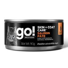 GO! Skin + Coat Grain Free Salmon - mokra karma z łososiem dla kotów, wspomaga zdrową i lśniącą skórę i sierść, 100g