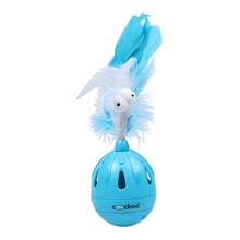 COOCKOO TUMBLER interaktywna zabawka dla kota, Niebieska