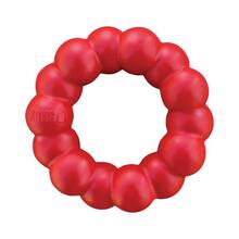 KONG® Ring - zabawka dla psa, gryzak z czerwonej, nietoksycznej gumy