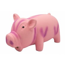 BARRY KING Chrumkająca lateksowa świnka - zabawka dla psa z dźwiękiem różowa, 15cm
