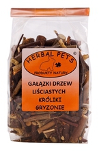 Herbal Pets Gałązki drzew liściastych - idealne do ścierania siekaczy 75g