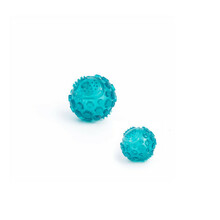ZIPPYPAWS Squeaker Ball - Wytrzymała, piszcząca piłka z gumy TPR, kolor turkusowy